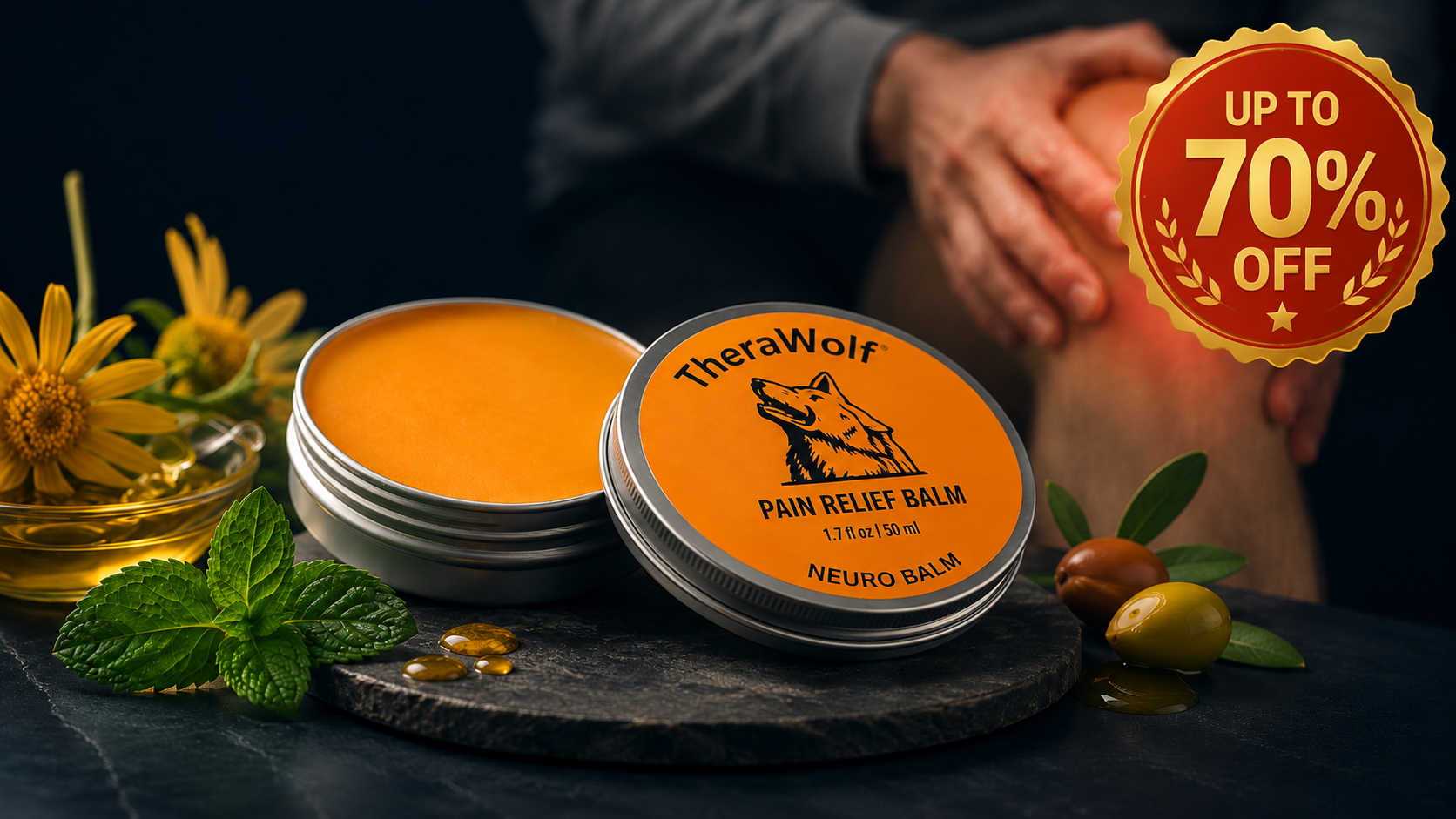 TheraWolf Pain Relief Balm topical wellness product