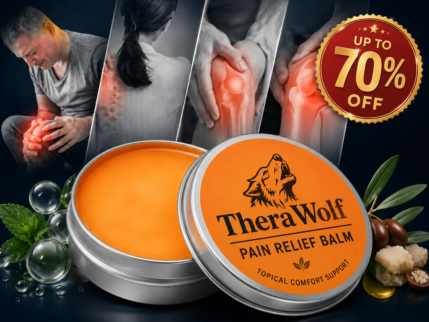 TheraWolf Pain Relief Balm product offer