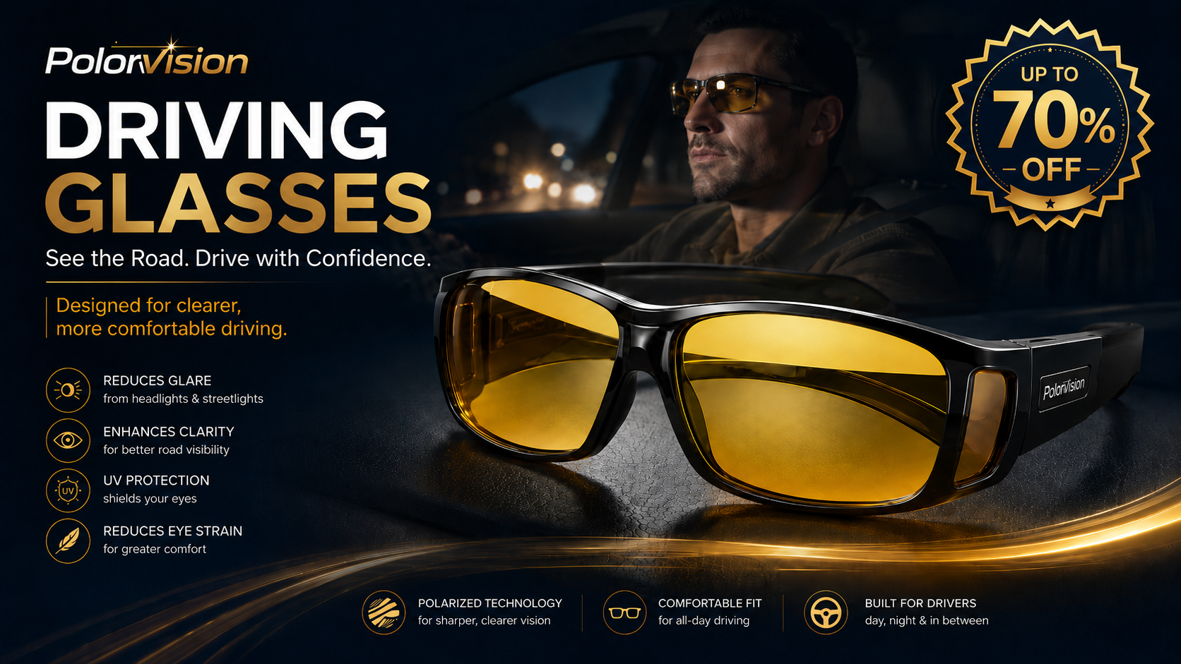 PolorVision Driving Glasses